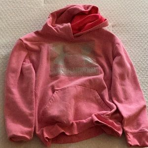 Pink under armour sweatshirt